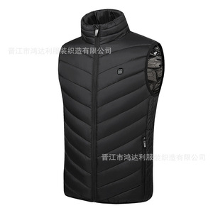 <b>Smart</b> Heated Vest For Men Women With Four Zones Constant Temperature Full Body Heating Outdoor Sports Wear Solid Color - Product Image 1