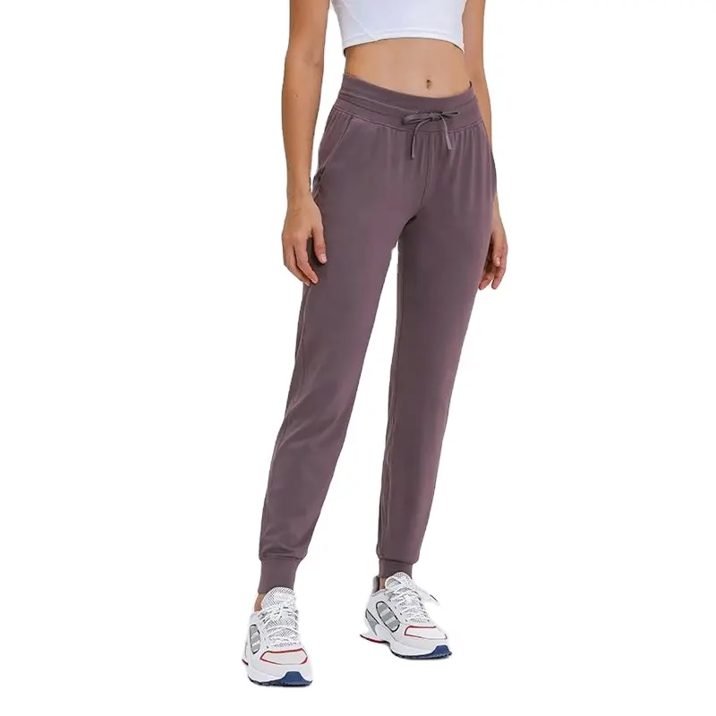 Whole sale Quick Dry Slim Fit Loose Nylon Spandex Women Joggers Sweat joggingPants