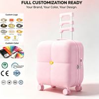 2025 élégant Simple 20 pouces chariot bagages Portable ABS étanche valise chariot avec roues léger