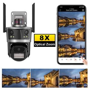 <span class=keywords><strong>Cam</strong></span>éra <span class=keywords><strong>de</strong></span> sécurité extérieure Minlang à trois objectifs, suivi automatique, WiFi sans fil, IP66, <span class=keywords><strong>cam</strong></span>éra CCTV pour chantier <span class=keywords><strong>de</strong></span> construction, ranch, villa - Product Image 2