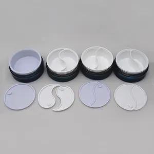 Duannypack 100g Ps Flat Cosmetic Packaging Jar Gel Dual Chamber Double Compartments Cream Jar