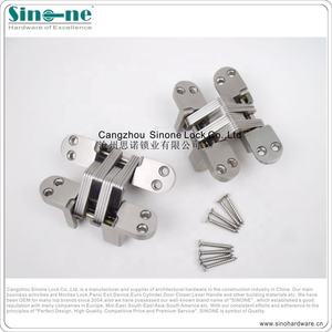 Charnière invisible modèle ignifuge finition satinée chromée extérieure charnière dissimulée - Product Image 3