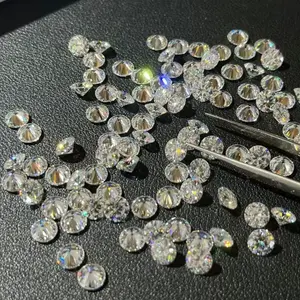 GRA Zertifikat 100 % Bestand Diamant-Test-Moissanit 1 Karat 2 Karat 6,5 mm VVS weißer perfekt schneidbarer Moissanit-Diamant