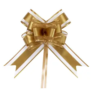 2022 regalo di nozze di natale personalizzato confezione regalo farfalla fiocco fiocco Organza tirare arco stringa