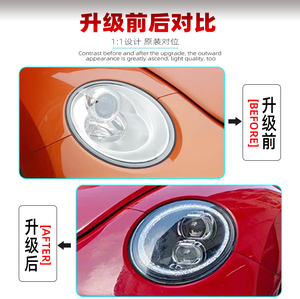 Conjunto de Faros Delanteros LED para VW Beetle <span class=keywords><strong>2006</strong></span> a 2012, 2007, 2008, 2009, Par de Faros para <span class=keywords><strong>Volkswagen</strong></span> Beetle - Product Image 3