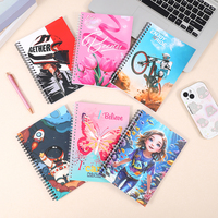 Cuaderno Espiral con Cubierta de Cartón Gris, Cuadernos para Estudiantes, Diario de Oficina para Tomar Notas, Útiles Escolares, Regalo Promocional