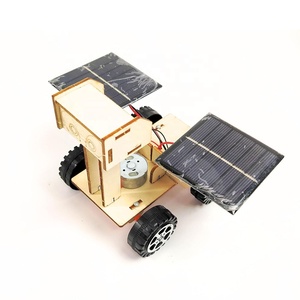 Wooden Solar Powered Lunar <strong>Rover</strong> Model Building Kit STEM Science Experiment DIY Handmade Assembly <strong>Moon</strong> <strong>Rover</strong> Robot 3D Puzzle Toy - Product Image 4