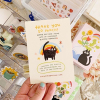 Tarjetas de Agradecimiento de Papel Grueso de 350-400 g/m² con Logotipo Personalizado, Tarjetas de Felicitación Personalizadas, Tarjetas Postales con Superficie Texturizada
