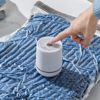 Bomba de Vacío Eléctrica, Bolsa de Compresión, Compresor Pequeño para el Hogar, Almacenamiento de Ropa y Edredones, Material Plástico, Fuerte Succión