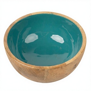 Tazón de Madera Natural Hecho a Mano, Ecológico, para Fiestas, Venta al por Mayor, con Impresión de Esmalte Personalizada, de Alta Calidad, el Más Vendido - Product Image 1
