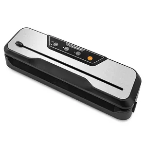 Vacuum sealer with customizable vacuum pressure and pulse functions are available in different sizes of rolled film bags