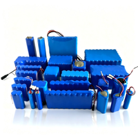 Paket Baterai Lithium-Ion 18650 Isi Ulang - Konfigurasi 7.4V 6000mAh, 11.1V 3000mAh, 3.7V 2200mAh. Output DC