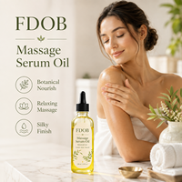 Huile de massage corporelle Fdob OEM naturelle et biologique à l'huile de busserole, vitamine C, arbutine et olive, pour tous types de peau, blanchissante, raffermissante et hydratante