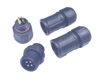 Connecteur de câble étanche IP68 M12 3 broches à souder, en laiton, 8A, pour éclairage LED extérieur et montage sur panneau PCB