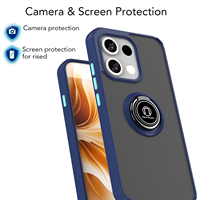 Coque de téléphone antichoc avec béquille et support magnétique en métal, étui hybride magnétique pour OPPO Reno 16 5G et Reno 16 Pro 5G