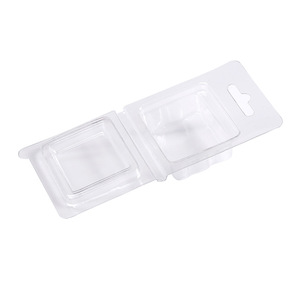 Blister con bisagras Plástico <span class=keywords><strong>Clamshell</strong></span> PET Plástico transparente Cbox Protector Caja de blíster plegable en stock - Product Image 4