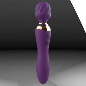 Vibrador de Varita Mágica de Doble Cabeza Texturizado, Masajeador de Silicona Recargable por USB para Mujeres, 10 Modos de Vibración, Juguete Sexual Anal Femenino - Product Image 6