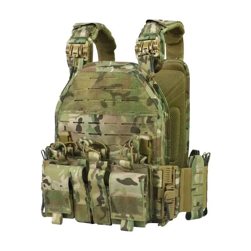 Protect U Tactical Vests Light Weight Tactical Armor Vest Molle System In Multi Colors Vest Plate Carrier with Magazine Pouch