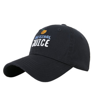 Casquette de baseball brodée Original Juice noire unisexe, protection solaire, en sergé de coton - Product Image 1