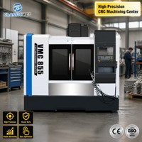 Centre d'usinage vertical CNC VMC855, broche BT40 7,5 kW 8000 tr/min avec magazine à 24 outils, haute précision pour pièces métalliques
