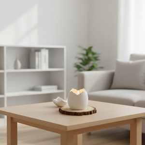 Contenitori in Ceramica Vuoti per Candele Profumate a Forma di Guscio d'Uovo Bianchi Creativi Personalizzati all'Ingrosso di Alta Qualità per Decorazione Domestica - Product Image 5