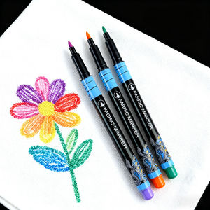 Marqueurs textiles permanents pour vêtements, stylos à peinture pour tissus, marqueurs à peinture imperméables lavables en machine pour t-shirts, chaussures en toile, sacs - Product Image 2