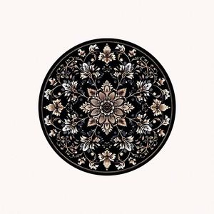 Bohemian Vintage Rubber Insulated Eco-Friendly <b>Plant</b> Leaves Wedding Banquet Placemat Coaster Set Customizable Luxury Retro Home - Product Image 3