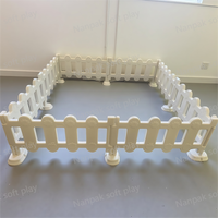 Barrière de jeu souple et robuste en PE, blanche et noire, pour la sécurité des enfants, parc de jeu intérieur pour location de fêtes d'anniversaire et événements