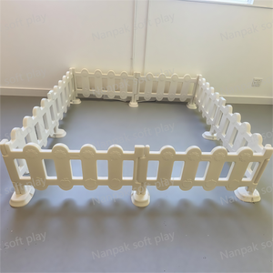 Valla de Juego Suave y Resistente de PE, Barrera de Seguridad para Niños Blanca y Negra, Corralito Interior para Niños Pequeños para Alquiler en Fiestas de Cumpleaños y Eventos - Product Image 4