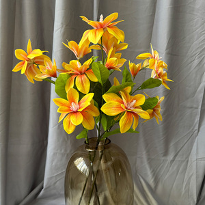 New Chinese Feel Big Silk <b>Magnolia</b> Simulation Flower Artifical Flower Single Stem Living Room <b>Table</b> Ornaments Home Decoration - Product Image 3
