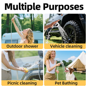 Douche portable à piles facile à utiliser, <span class=keywords><strong>kit</strong></span> de douche extérieur pour le camping, les voyages, les dortoirs, les chantiers de construction - Product Image 4