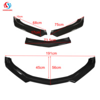 Chaoshenghang fabrication pièces de rechange automatiques 3 étapes en Fiber de carbone noir lèvre de pare-chocs avant Type B pour Chevrolet Camaro 2016-2021