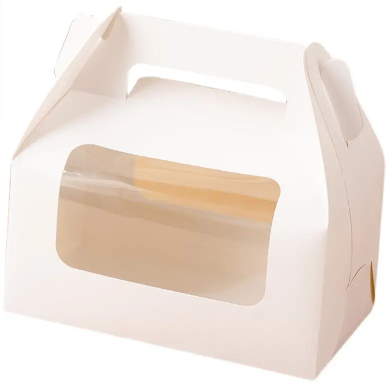 1/2/4/6/12 मिठाई macaron डोनट मिनी केक पाई खिड़की के साथ कप केक केक ब्राउनी बॉक्स बक्से