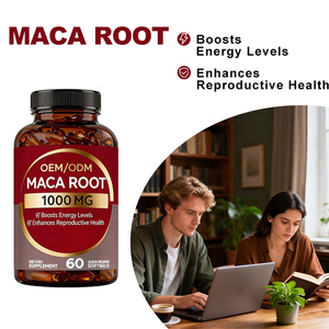 <span class=keywords><strong>Maca</strong></span> Wortel Softgels 1000mg - Verhoogt Energie Niveaus & Verbeterd de Reproductieve Gezondheid, Snelle Werking - 60 Softgels OEM/ODM - Product Image 3