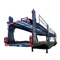 Semi-remorque porte-voitures durable à double pont pour le transport de voitures, SUV et camionnettes