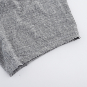 Tinta unita 100% <span class=keywords><strong>lana</strong></span> Merino Boxer breve comodo morbido e traspirante <span class=keywords><strong>maglia</strong></span> biancheria <span class=keywords><strong>intima</strong></span> da <span class=keywords><strong>uomo</strong></span> con Logo in vita - Product Image 6