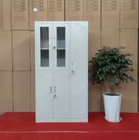 Casier en acier de haute qualité, armoire de rangement en acier laminé à froid avec 4 compartiments pour un usage quotidien des employés