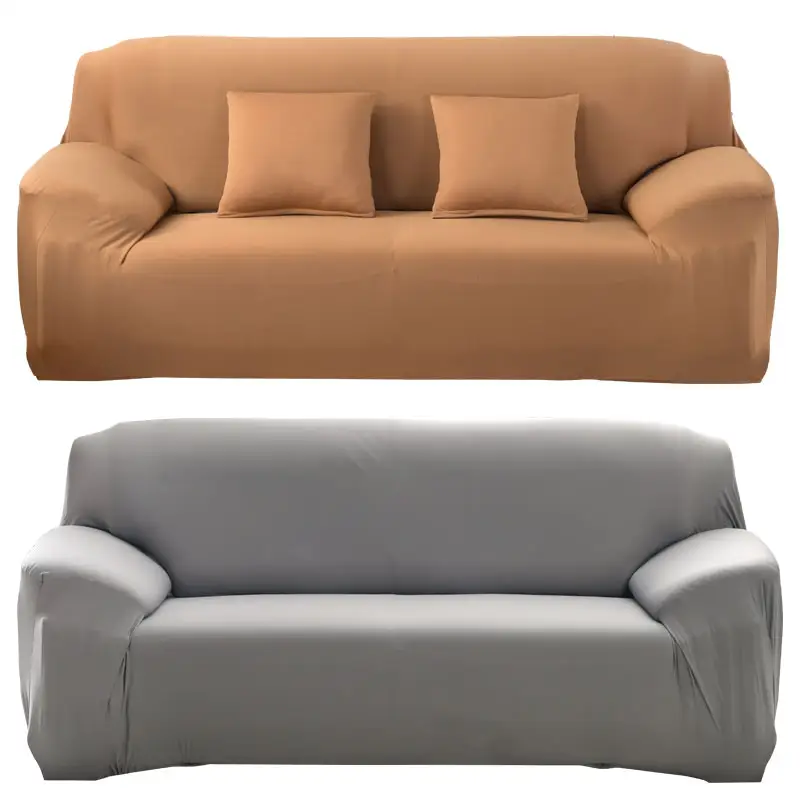 Hot Sale schlichte elastische Sofa bezug Sofa bezug Möbel einfarbig dreisitzige Sofa bezug