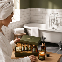 AIKUN – Fournisseur direct d'usine – Coffret cadeau imprimé personnalisé – Ensemble diffuseur d'huiles essentielles naturelles pour les marchés de cadeaux de fin d'année