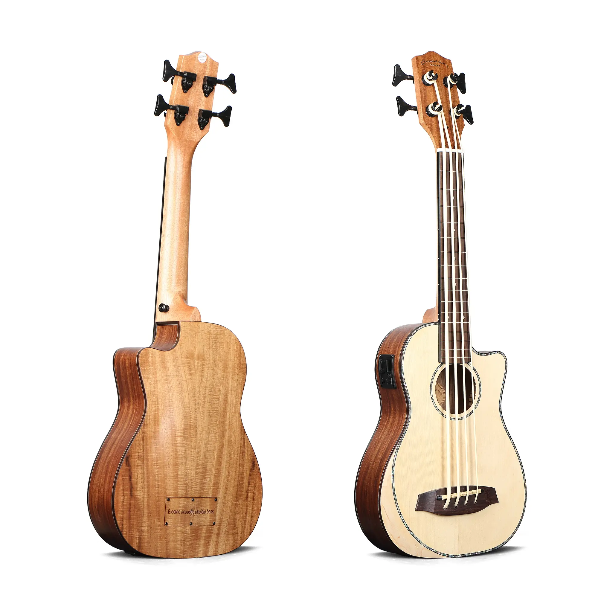 Pulverização sólida grande ukulele, violão, sem frete, mini ukulele acústico, baixo, atacado, preço oriental cherry W-D15-USB