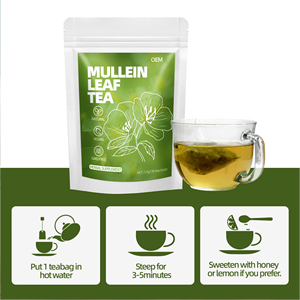 Thé Herbal OEM à base de Feuilles de Molène pour le Confort Respiratoire et de la Gorge, Végétalien et Sans OGM, 20 Sachets de Thé (1,5g chacun) en Boîte - Product Image 6