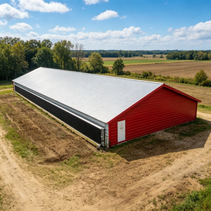 Prefabricated Poultry <strong>House</strong> Large Span Steel Structure <strong>Chicken</strong> Coop Customizable for Poultry Farming Broiler Farming - Product Image 1