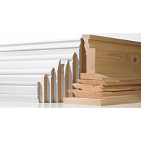 Stock disponible moulures en bois menuiserie garniture murale apprêtée plinthes plinthes
