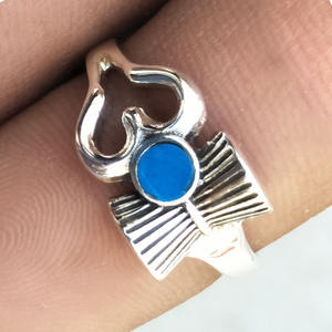 แหวนโอมโบฮีเมียนตั้งเป็นหนามเตยสำหรับเด็กผู้หญิงวันเกิดชาวคริสเตียนทำด้วยมือ925อินเดีย - Product Image 2