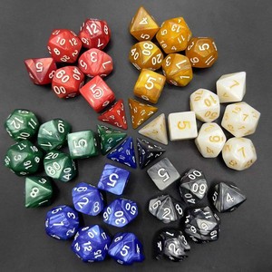 Factory Direct Acrylic Custom Trpg 7pcs Per Set <strong>Dice</strong> Polyhedral 20 Sided Faces Dnd D&amp;d Pearl Color Starry Color Plastic <strong>Dice</strong> - Product Image 4
