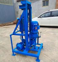 Machine de forage de puits d'eau électrique 380V, profondeur 50m, diamètre 250mm, portable, rotative, facile à utiliser