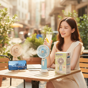 Ventilatore Portatile USB HK59-15B con Nebulizzatore, 3 Velocità, Pieghevole, Umidificatore per Uso Domestico - Product Image 3