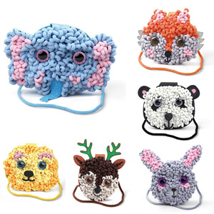 Kids DIY Creative Handmade Weaving Elephant Rabbit Craft Sewing <b>Crocheting</b> <b>Kit</b> Bag for Girls - Product Image 2