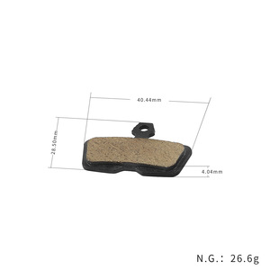 Plaquettes de frein à disque neuves, semi-métalliques, pour vélo de route, environ 27 g/ensemble, noires, pour SRAM, AVID, CODE R (2011 à 2014) - Product Image 5