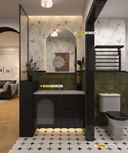Piastrella in Ceramica Geometrica Effetto Marmo Verde 600x1200mm, Motivo Art Déco, Antiscivolo per <span class=keywords><strong>Pavimenti</strong></span> e Pareti di Bagni e Appartamenti - Product Image 2